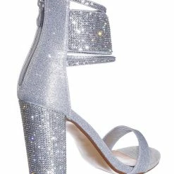 Forever Link Quality84 Rhinestone Crystal Dress Sandal - Wedding Party High Heel Shoes