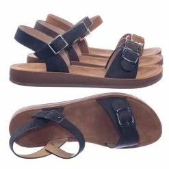 Forever Link New Reform9 Comfortable Flatform Open Toe Sandal W Rubber Outsole & Ankle Strap