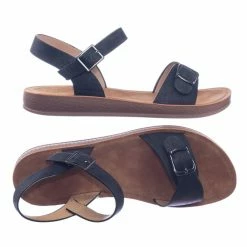 Forever Link New Reform9 Comfortable Flatform Open Toe Sandal W Rubber Outsole & Ankle Strap