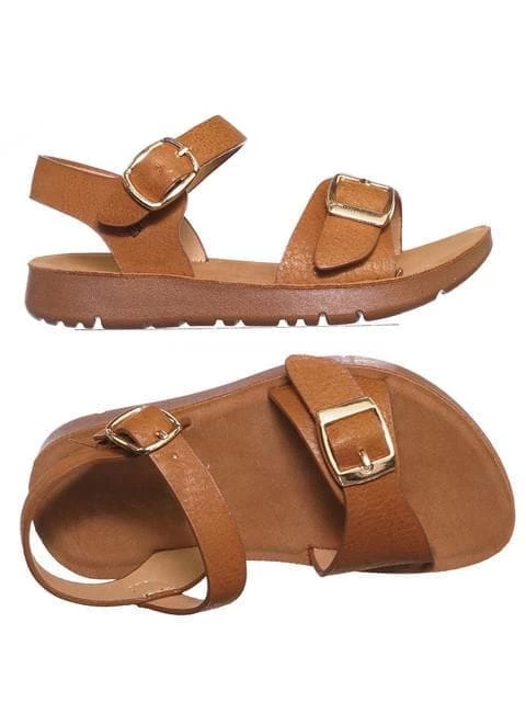 Forever Link New Reform9k Girl Children Comfort Flat Sandal - Kids Size Open Toe Shoe