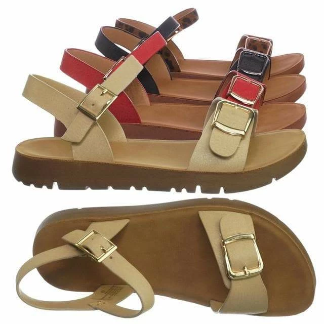 Forever Link New Reform9k Girl Children Comfort Flat Sandal - Kids Size Open Toe Shoe