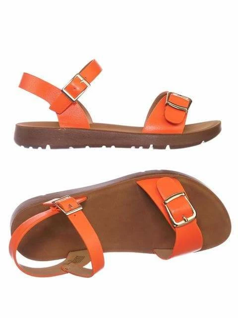 Forever Link New Reform9k Girl Children Comfort Flat Sandal - Kids Size Open Toe Shoe