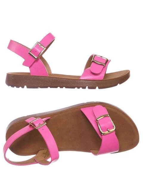 Forever Link New Reform9k Girl Children Comfort Flat Sandal - Kids Size Open Toe Shoe