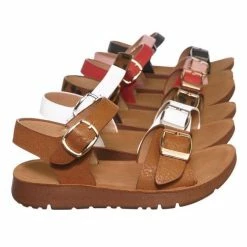 Forever Link New Reform9k Girl Children Comfort Flat Sandal - Kids Size Open Toe Shoe