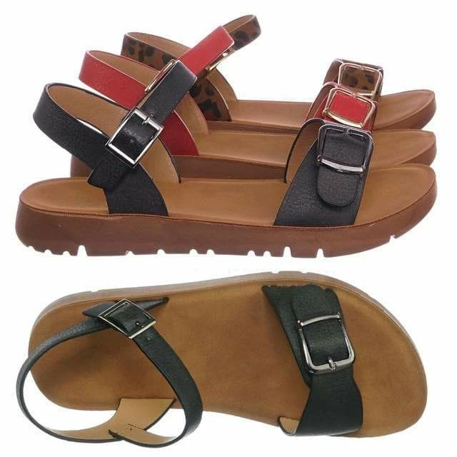 Forever Link New Reform9k Girl Children Comfort Flat Sandal - Kids Size Open Toe Shoe