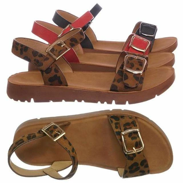 Forever Link New Reform9k Girl Children Comfort Flat Sandal - Kids Size Open Toe Shoe