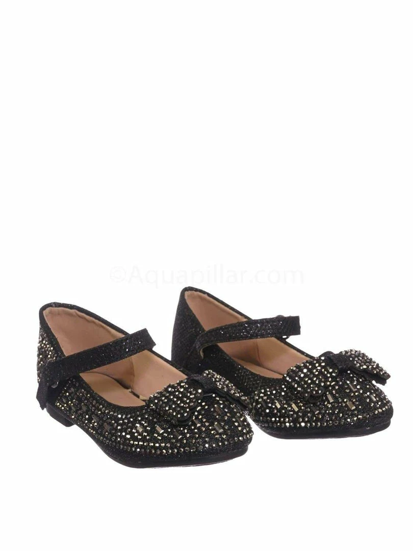 Forever Link New Sabina72KA Baby Toddler Rhinestone Mary Jane Ballet Flat - Kids Dress Shoes