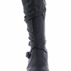 Forever Link Safety52k Childerns Harness Strapped Boots - Little Girls Mid Calf Heel Shoes New