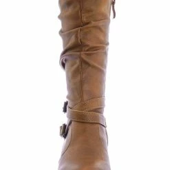 Forever Link Safety52k Childerns Harness Strapped Boots - Little Girls Mid Calf Heel Shoes New