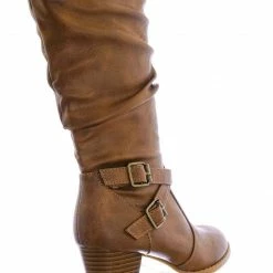 Forever Link Safety52k Childerns Harness Strapped Boots - Little Girls Mid Calf Heel Shoes New