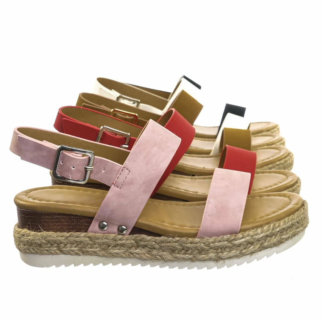 Forever Link Sensational2K Children Espadrille Flatform Sandal - Girl Kids Open Toe Platforms New