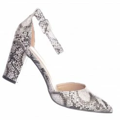 Forever Link Songful6 Retro Pointed Toe D'Orsay Chunky Block Heel Pump - Women Open Shank New