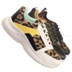 Forever Link Symbol37 Lightweight Daddy Chunky Sneaker - Women's Fashioned Paneled Flats