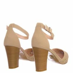 Forever Link Topper30 Block Heel Pointed Toe Pump - Women D'Orsay Ankle Strap Cutout