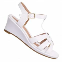 Forever Link Tuna37K Kids Gladiator Wedge Heel Sandal - Children Girl T-Strap Open Toe Shoe New