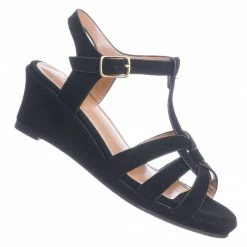 Forever Link Tuna37K Kids Gladiator Wedge Heel Sandal - Children Girl T-Strap Open Toe Shoe New