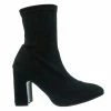 Forever Link Weismann03 Soft Stretch Block Heel Boot - Women Sock Snug Fit Retro