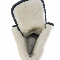 Forever Link New Whitney23 Foldable Lace Up Boot - Faux Fur Shearling Lining Collar Fold Overs