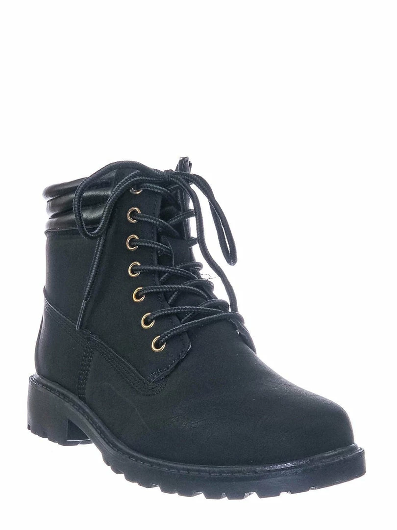 Forever Link New Whitney25 Lightweight Fashion Work Boots - Lug Sole Welted Grunge Ankle Bootie