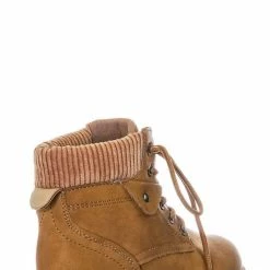 Forever Link New Whitney33K Kids Lace Up Ankle Bootie - Childrens Rugged Hiking Boots