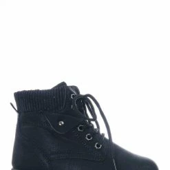 Forever Link New Whitney33K Kids Lace Up Ankle Bootie - Childrens Rugged Hiking Boots