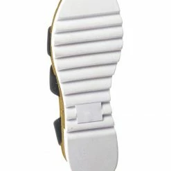 Forever Link Wish79 Bohemian Elastic Footbed Flatform - Women Cork Lug Sole Strappy Sandal