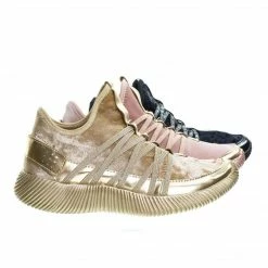 Forever Link New Yes4 Athletic Velvet Elastic Lacer Fashion Sneaker W Hook & Loop Closure