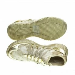 Forever Link New Yes4 Athletic Velvet Elastic Lacer Fashion Sneaker W Hook & Loop Closure