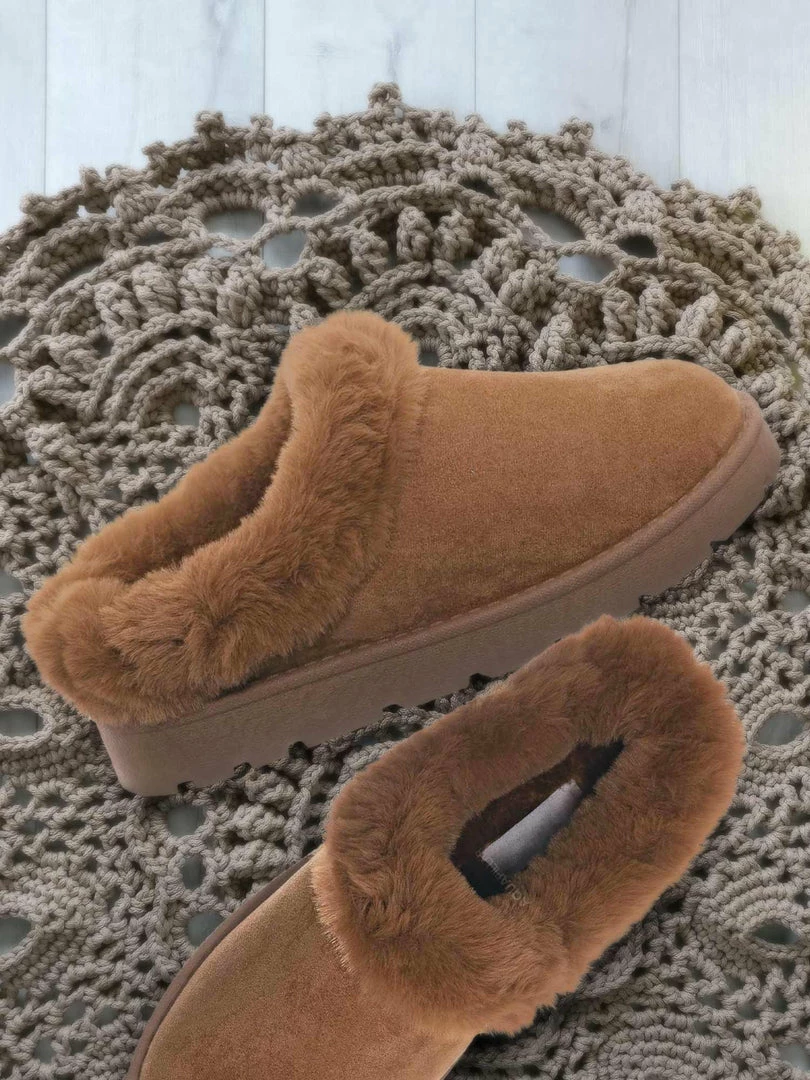 Bamboo Frozen31 Faux Fur Moccasin Slipper - Winter Fluffy Cozy Bootie New