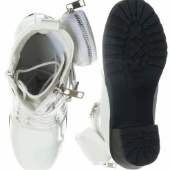 Forever Link New Access39K Childrens Utility Pouch Combat Boots - Girls Shoes