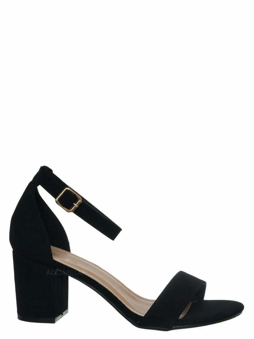 Top Moda Delia1 Block Heel Two Piece Sandal - Women Dress Shoes