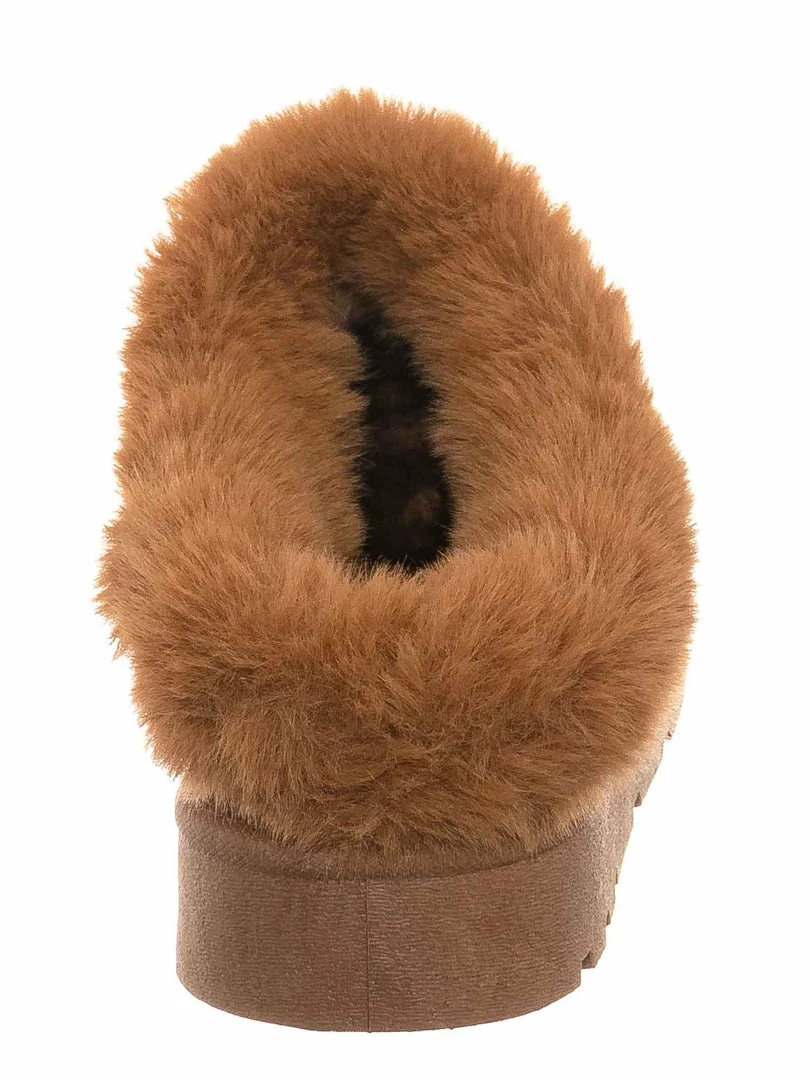 Bamboo Frozen31 Faux Fur Moccasin Slipper - Winter Fluffy Cozy Bootie New