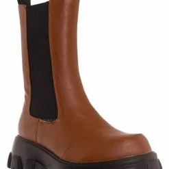 Bamboo New Tetris09 Calf High Chelsea Unisex Dress Boots