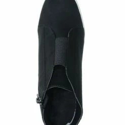 Soda Vesper Hidden Wedge Heel Sneakers - Women Sporty Elastic Shootie