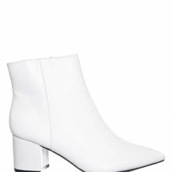 Bamboo Rapid01 Pointed Toe Block Heel Dress Bootie - Women Chunky Heel Ankle Boots