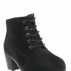 Forever Link Plus11K Girl's Block Heel Combat Ankle Bootie New