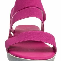 Bamboo Pansy25 White EVA Flatform Contour Elastic Sandal - Women White Foam Platform New