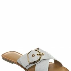 Soda Oregan Vintage Croco Slide In Slipper - Women Slipper Cross Strap Sandal New