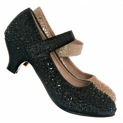 Forever Link New Jemma08K Children Girl Rhinestone Crystal Glitter Pump For Wedding & Parties