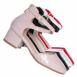 Lucky Top Gallery76K Girls Dress High Heel DOrsay Pump, Kids Size Strappy Formal Shoes New