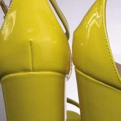 Glaze Lily1 60s Retro Neon Block Heel Sandal - Women's Open Toe Evening Dance Shoes New