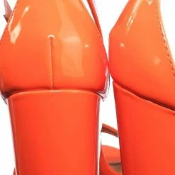 Glaze Lily1 60s Retro Neon Block Heel Sandal - Women's Open Toe Evening Dance Shoes New