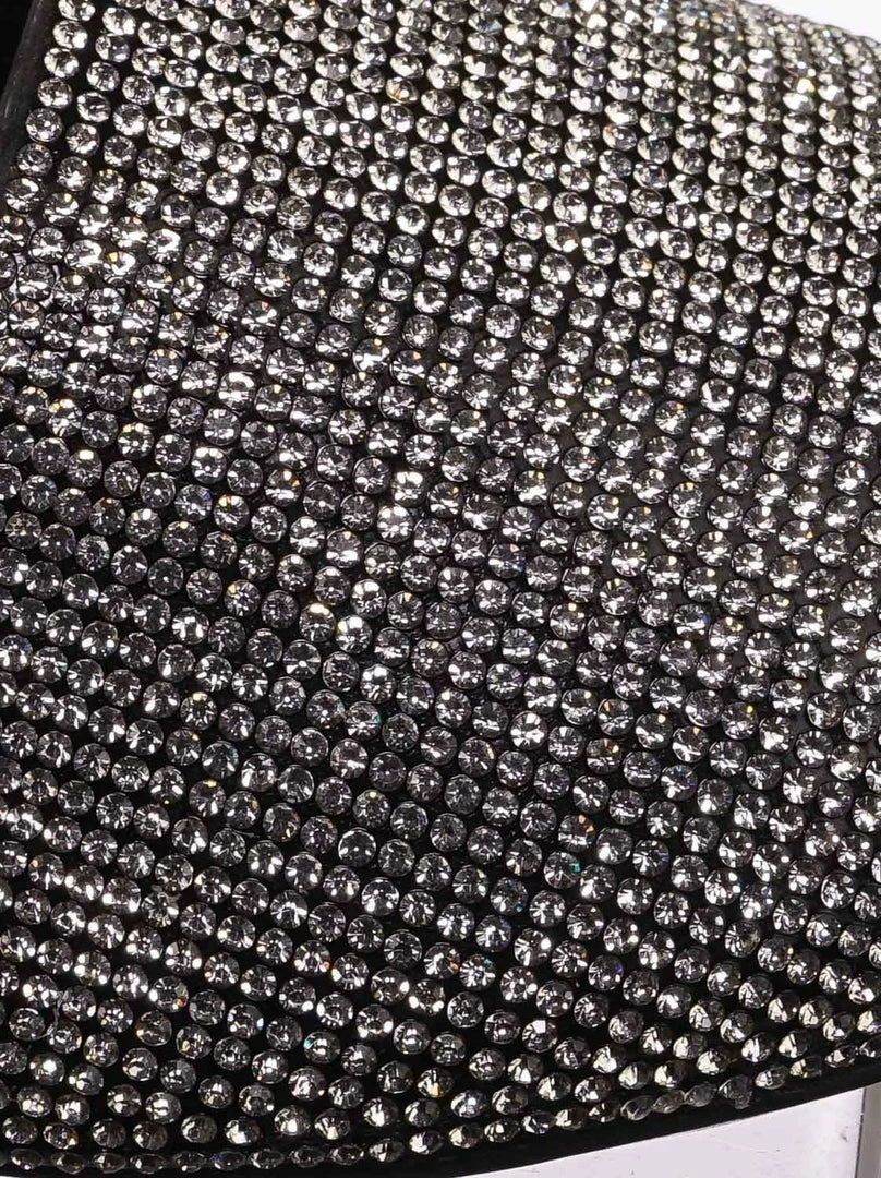 Glaze Valentine1 Rhinestone Crystal Pointed Toe Mule - Women Bling Party Slipper