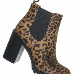 Soda Glove Block High Heel Chelsea Boots - Women Lug Sole Elastic Ankle Bootie New