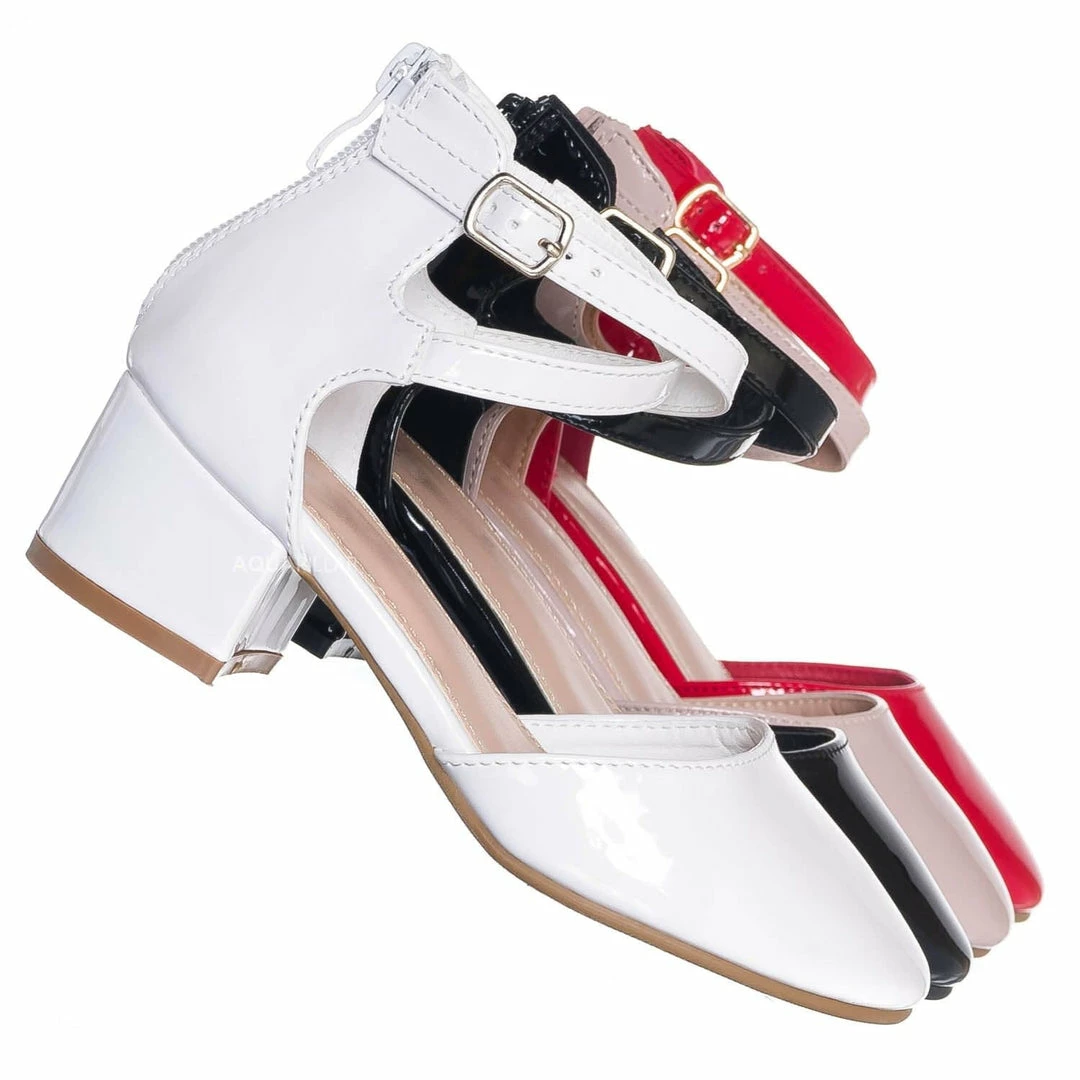 Lucky Top Gallery76K Girls Dress High Heel DOrsay Pump, Kids Size Strappy Formal Shoes New