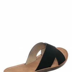 Soda Type Foam Padded Slide Sandals - Slip On Comfortable Slippers