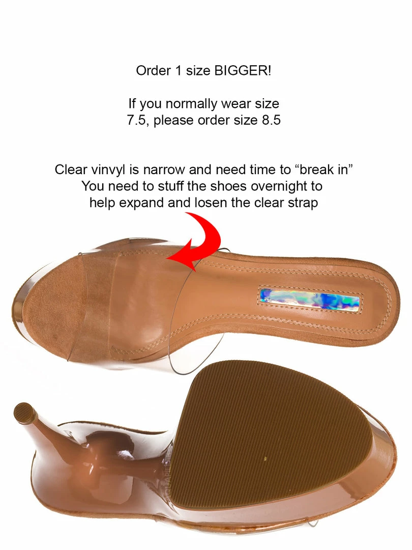 Liliana Mafia4 Clear Perspex High Heel Platform - Women Dance Shoes