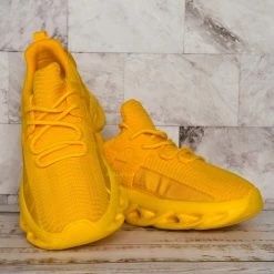 La Shailah Brave12 Chunky Elastic Mesh Sneaker - Unisex Sculpted Outsole Shoes