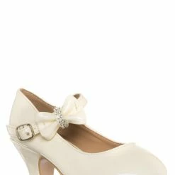 Forever Link New Dana62K Children Girl Rhinestone Round Toe Mary-Jane Dress Pump W Platform