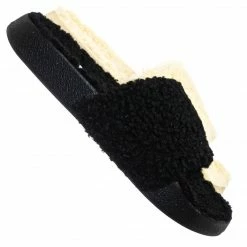 Bamboo Victory01 Faux Fur Molded Footbed Slipper - Shearling Shearling Slide Sandals New